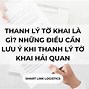 Thời Hạn Thanh Lý Tờ Khai Hải Quan