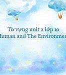 Từ Vựng Unit 2 Lớp 10 Humans And The Environment